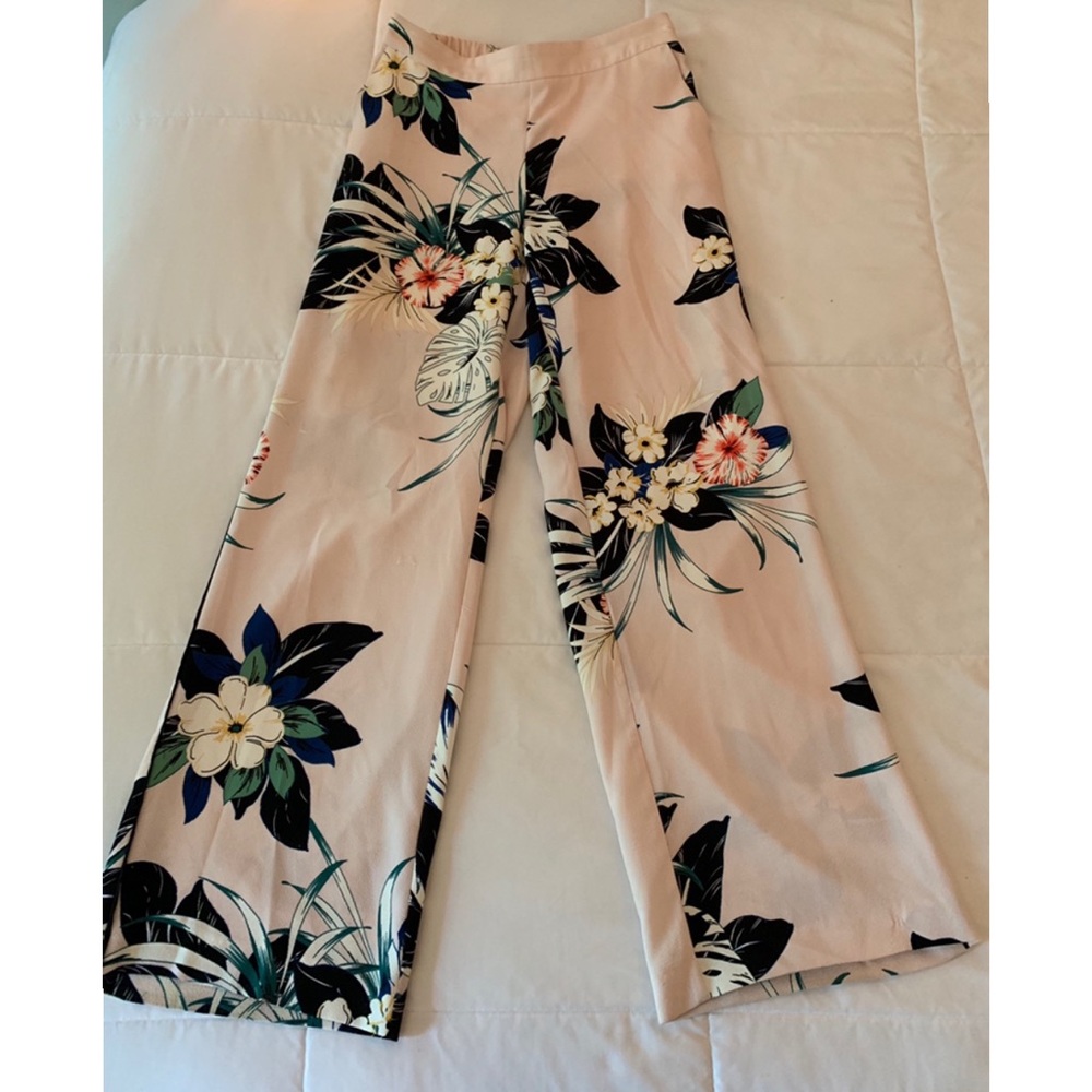 Zara Pink Printed Pants